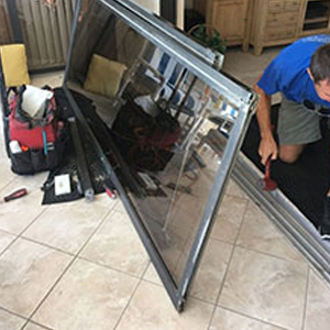 sliding glass door frame repair Aurora, IL